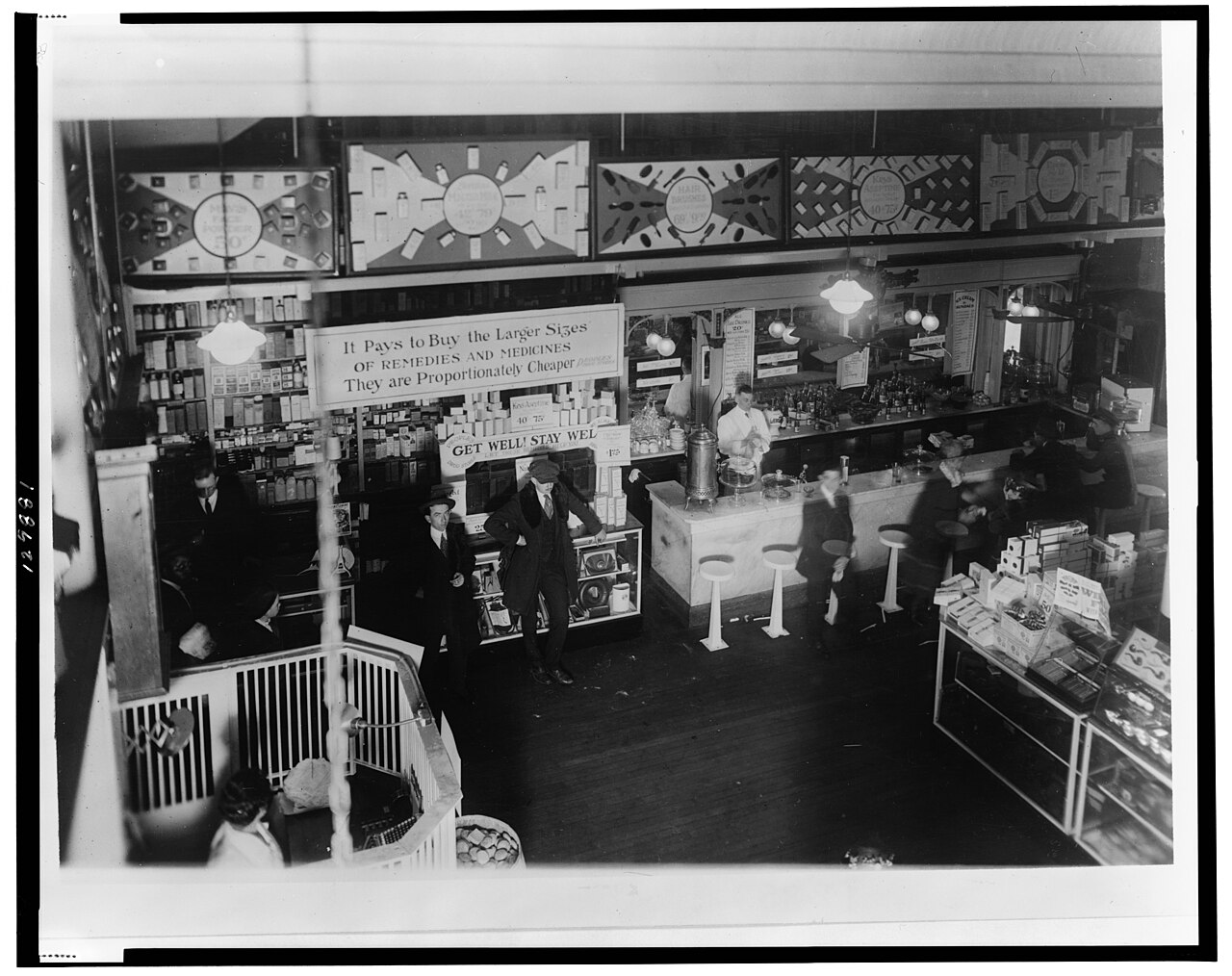 Vintage drugstore soda fountain